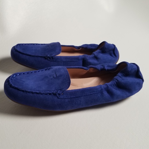 Taryn Rose Cobalt Blue Suede Driving Shoes - Picture 4 of 8